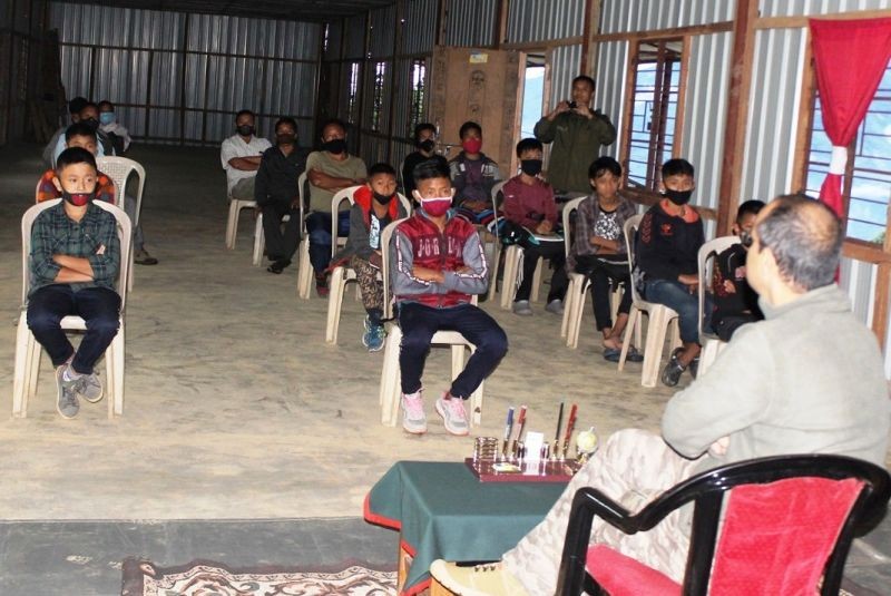 Shamator Battalion of Assam Rifles, under the aegis of HQ 7 Sector Assam Rifles has commenced the coaching classes for Sainik School aspirants in Noklak. (DIPR Photo)